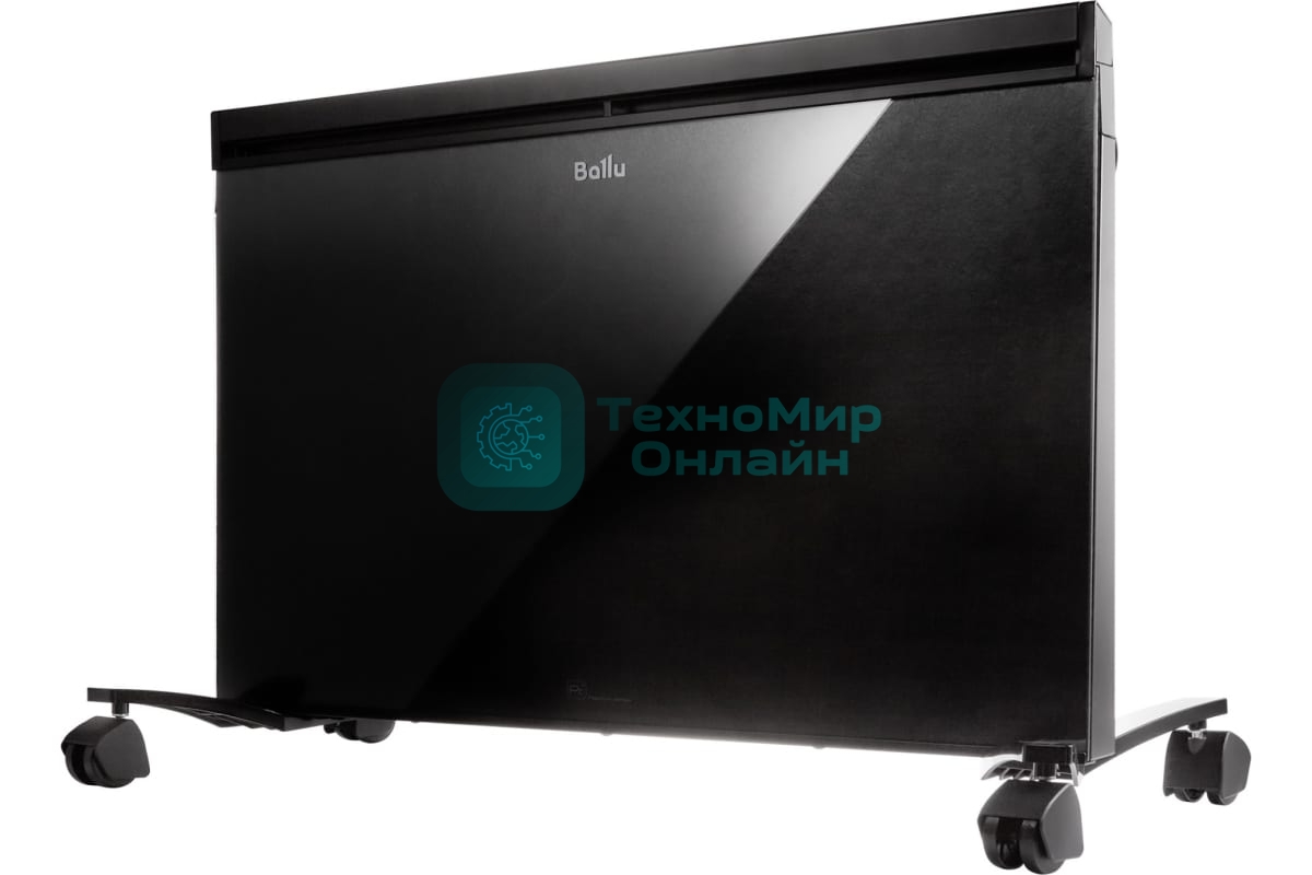 Конвективно-инфракрасный обогреватель Ballu Plaza Solar BIHP/S-1300 черный, 1300 Вт, 15 м2, термостат, дисплей