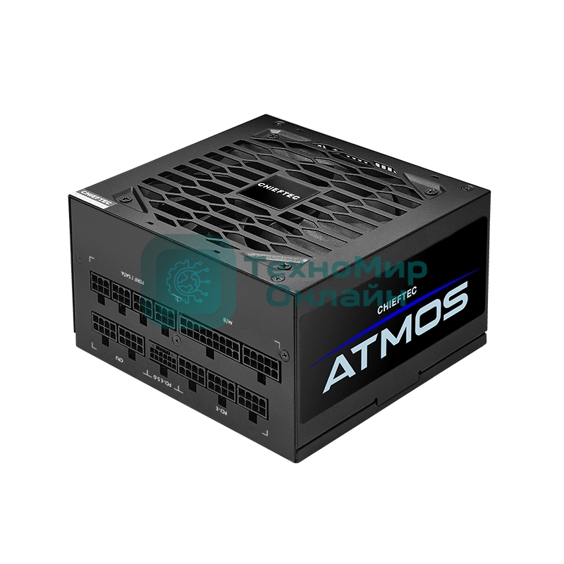 Блок питания, Chieftec, Atmos CPX-750FC, 750Вт, 80 PLUS GOLD, 120мм, черный