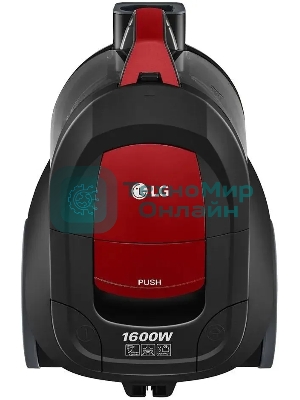 Пылесос LG VC5316NNTR черный/красный, 330/1600 Вт, уборка сухая, пылесборник контейнер 1.3 л