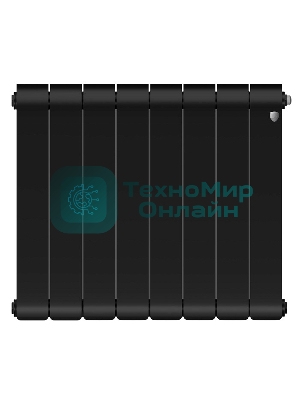 Радиатор биметаллический Royal Thermo Infinity 500 Noir Sable VR80 - 8 секц.