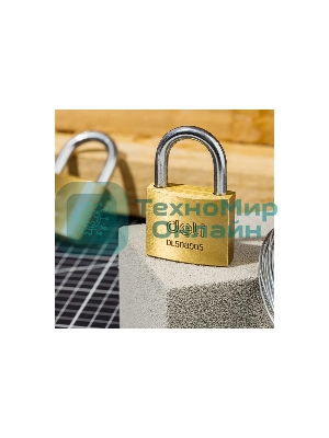 Замок навесной Deli DL508905 латунный, 40мм