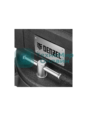 Тиски слесарные Denzel BVH-200, 200 мм, поворотные, стальная направляющая, с наковальней