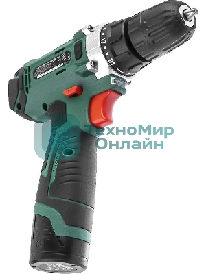 Дрель-шуруповерт Haммer ACD12CS, 12 В, 1,5 Ач, 26 Нм, щеточный