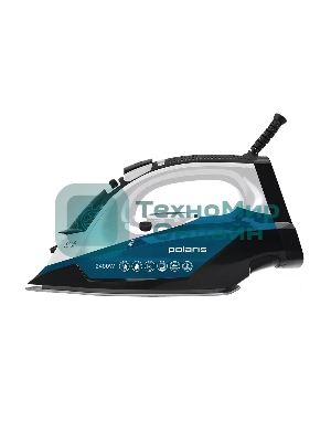 Утюг Polaris PIR 2420AK с отпар., Белый/Бирюзовый