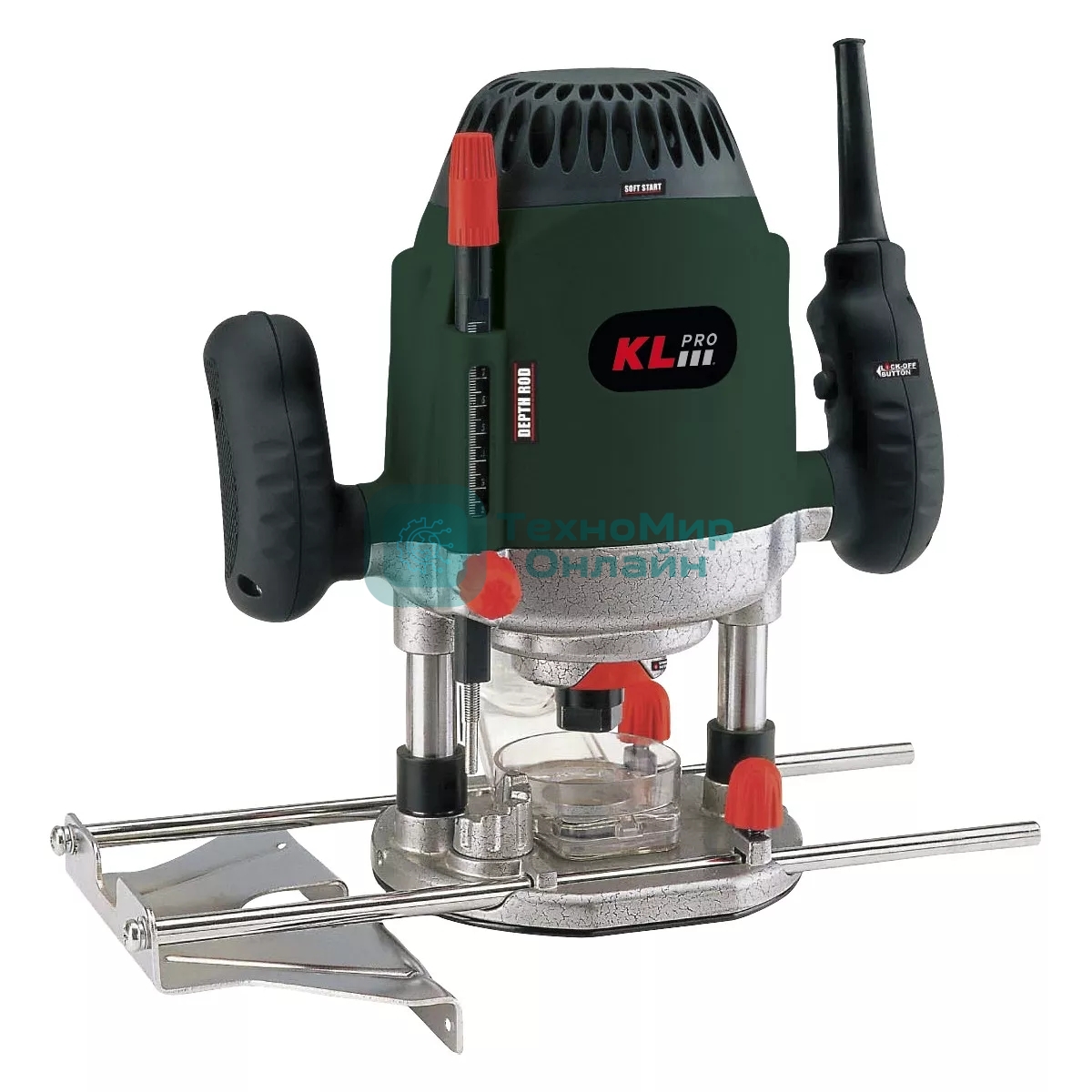 Профессиональная фрезерная машина KLPRO KLEF1205 (сеть, 1800Вт, 9000-23000об/мин, 6-8-12мм)