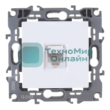 Розетка информационная ЭРА RJ45, IP20, белый (10/100/2800)