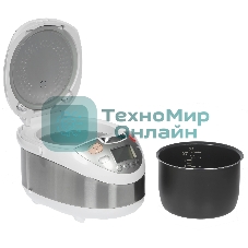 Мультиварка Mystery MCM-1010 5л 900Вт серебристый/белый