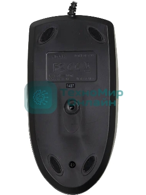 Мышь проводная A4Tech OP-620D черный, 1000 dpi, USB, кнопки - 4