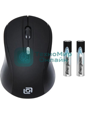 Мышь беспроводная Oklick 415MW черный, 1600 dpi, радиоканал, USB, кнопки - 4