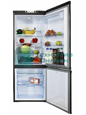 Холодильник DON R-280 G графит двухкамерный 200/90л морозилка снизу