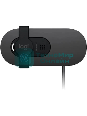 Веб-камера Logitech Webcam Brio 100, 1920x1080, GRAPHITE, защитная шторка