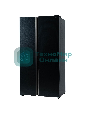 Холодильник Бирюса SBS 541 TBG черный двухкамерный 343/198 л морозилка слева, NoFrost, Side-by-side