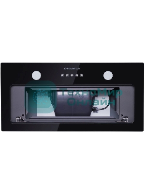 Вытяжка встраиваемая Maunfeld Trapeze 601GG черный, 60 см, 1150 куб. м/ч, 54 дБ