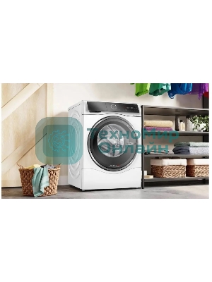 Стирально-сушильная машина Bosch Serie 8 WNC254A0SN белый, загр.фронтальная, макс.: 10,5 кг, 1400 об/мин, класс: D