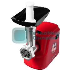 Мясорубка электрическая Starwind SMG3225 красный, 1500 Вт, 2.0 кг/мин, реверс, защита от перегрузки, насадки - 8