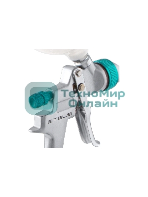 Краскопульт пневматический Stels ag 801 hvlp 57360 гравитационный сопло 1.5мм и 1.8мм