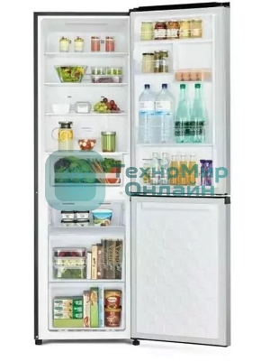 Холодильник Hitachi R-B410PUC6 PSV серебристый двухкамерный 215/105л морозилка снизу, No Frost