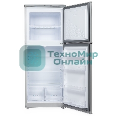 Холодильник Бирюса M553 металлик двухкамерный 160/70л морозилка сверху автоматическое оттаивание