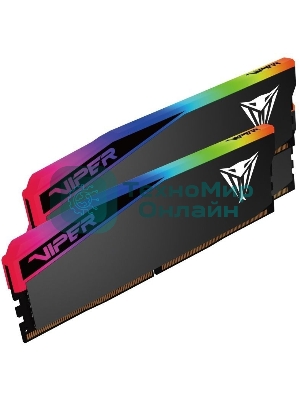 Оперативная память Patriot Memory Viper Elite 5 Ultra RGb RTL Gaming VEUR564G6028K DDR5 2x32Gb 6000MHz PC5-48000 CL28 DIMM 288-pin 1.4В kit single rank с радиатором Ret