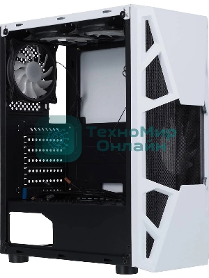 Компьютерный корпус AeroCool/Formula CL-3303W RGb белый без БП ATX 6x120мм 2xUSB 2.0 1xUSB 3.0 audio bott PSU