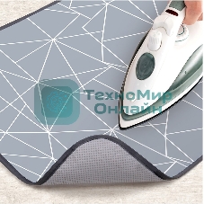 Коврик для глажки Ника КГ/3 с линиями на сером