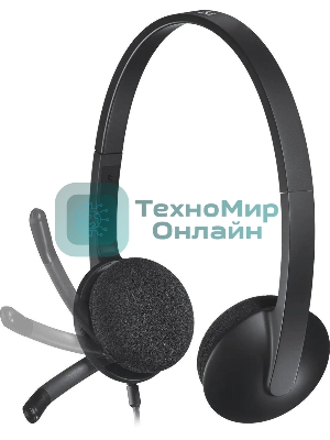 Гарнитура проводная Logitech Headset H340 USB graphite