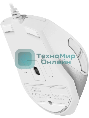 Мышь проводная A4Tech Fstyler FM45S Air белый/серебристый, 2400 dpi, USB, кнопки - 7