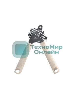 Консервный нож LARA LR07-36 механический, хромированное железо/рисовая шелуха