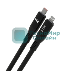 Дата-кабель MORE CHOICE (4620202554567) K83ia USB 3.0A PD 27W для Lightning ng 8-pin Type-C - 1м, черный