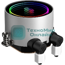 Система охлаждения PCCooler DA240 ARGB WH (270W, 240мм, белый, ARGB/ Fans: 2x120мм, 73.6CFM, -dBA, 1800RPM/ Pump height 55мм, -dBA, 3000RPM, Rad thickness 27мм/ S: 1851, 1700, 1200, 20XX, 115X, AM5, AM4)