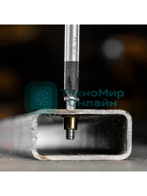 Заклепки резьбовые Denzel стальные, оцинкованные, М4, пластиковый кейс, 140 шт.