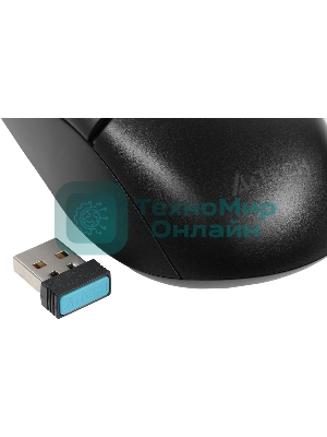 Мышь беспроводная A4Tech Fstyler FB12 черный, 1200 dpi, радиоканал, Bluetooth, USB, кнопки - 3