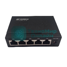 Коммутатор неуправляемый NEOMAX NMS-105P-1000-S, 5 портов 1000 Mbps, металл