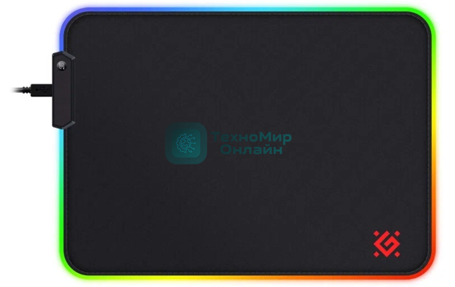 Коврик для мышки Defender черный L LIGHT