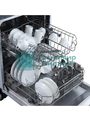 Встраиваемая посудомоечная машина Бирюса DWB-612/5, серебристый, 59.8 см, 12 компл., 49 дБ, класс A++