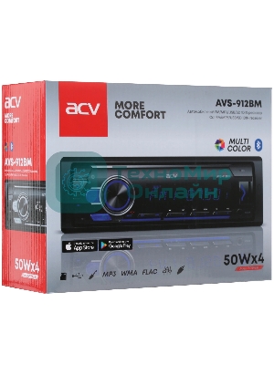 Автомагнитола ACV AVS-912BM 1DIN 4x50Вт