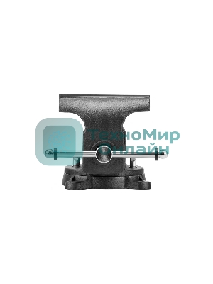 Тиски слесарные Denzel BVH-200, 200 мм, поворотные, стальная направляющая, с наковальней