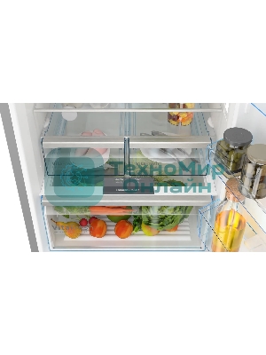 Холодильник Bosch KGN56CX30U нержавеющая сталь двухкамерный 400/105л морозилка снизу, No Frost