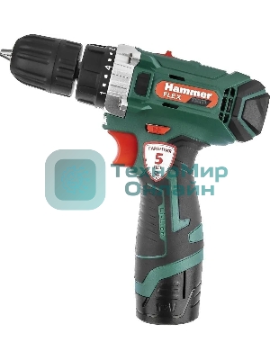 Дрель-шуруповерт Haммer ACD12CS, 12 В, 1,5 Ач, 26 Нм, щеточный