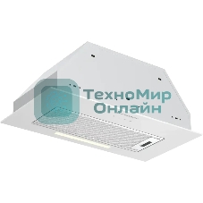 Встраиваемая вытяжка Kuppersberg INTOUCH 60 WG, High-Tech, 54 см, сенсорное управление, 3 скорости, 650 м3/ч, периметральное всасывание, LED освещение, угольный фильтр KFS-1 (опция), уровень шума 51 дБ, белый
