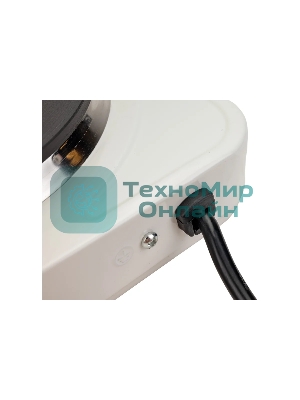 Плита настольная электрическая Добрыня DO-2206W белая, 1конф.1,0кВт,чугун