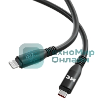 Дата-кабель MORE CHOICE (4620202554567) K83ia USB 3.0A PD 27W для Lightning ng 8-pin Type-C - 1м, черный