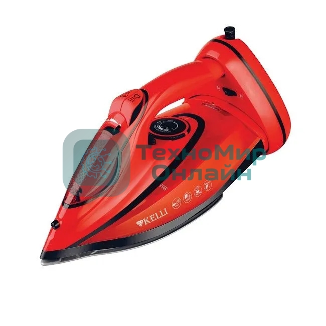 Утюг Kelli KL-1650К красный