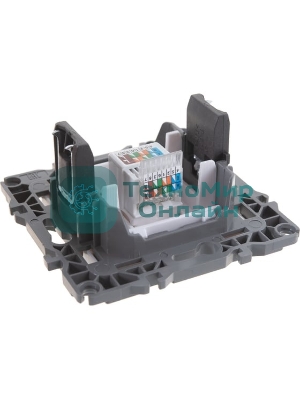 Розетка информационная ЭРА RJ45, IP20, белый (10/100/2800)