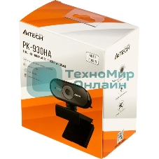 Веб-камера A4Tech PK-930HA 1920x1080, 30 кадр/с, USB Type-A, микрофон, автоматическая фокусировка, универсальное крепление