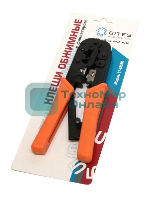 Монтажный инcтрумент 5bites Клещи LY-T568R обжимные для 8Р8С/RJ46, 6P6C/RJ12, 6P4C/RJ11 с фиксатором
