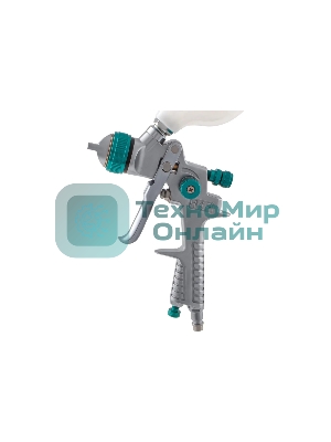 Краскопульт пневматический Stels ag 801 hvlp 57360 гравитационный сопло 1.5мм и 1.8мм