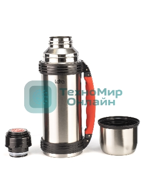 Термос LARA LR04-02 нержавеющая сталь 1 л