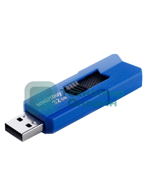Флешка USB Smartbuy STREAM Blue (SB32GbST-B), 32Gb, USB 2.0, R/W 25/15, синий/черный