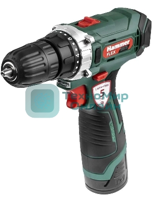 Дрель-шуруповерт Haммer ACD12CS, 12 В, 1,5 Ач, 26 Нм, щеточный